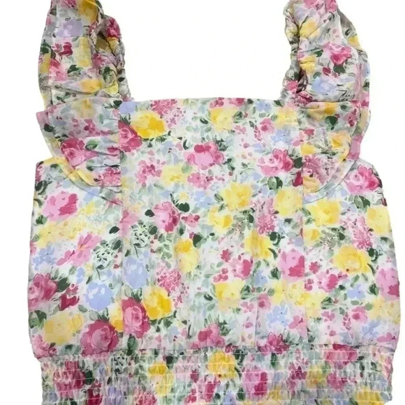 Girls Janie and Jack Floral Crop Top Size 12 NWOT - Picture 1 of 3